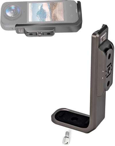 Allecto - Horizontale montagebeugel - Aluminium - 90 graden - Ondersteuningshouder - Geschikt voor Insta360 X4 - Compact en lichtgewicht