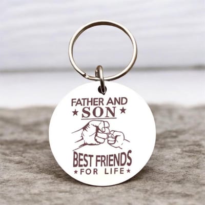 Sleutelhanger Father And Son Best Friends For Life ( 5 x 3 cm )