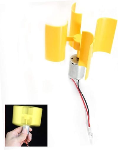 Mini Windgenerator 0.55W voor Wetenschappelijke Modellen, Micro Windturbine en Verticale Windturbine voor Handmatige Projecten en Duurzame Energieoplossingen