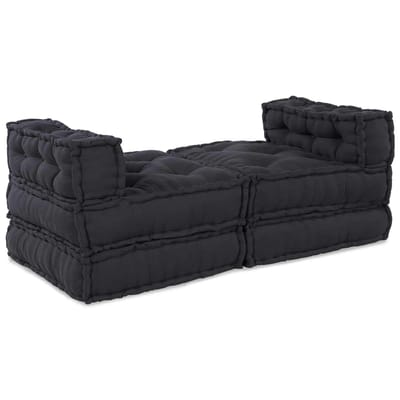 vidaXL - Modulebankeenheid - Stof - Antraciet - 210 - x - 140 - x - 56 - cm