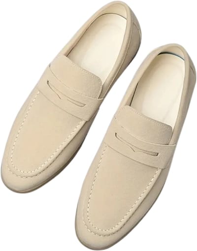 Bovista Loafers Heren - Met Hak - Herenschoenen - Instappers - Beige - Maat 44