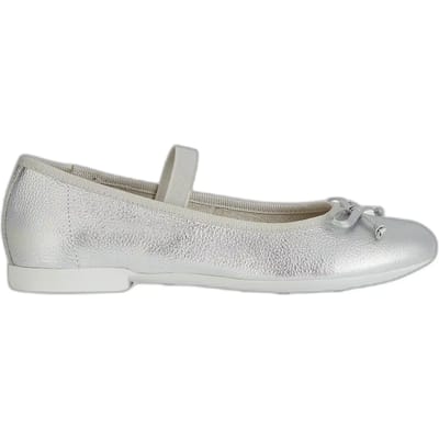 GEOX PLIE MEISJES Ballerina's - ZILVER - Maat 30
