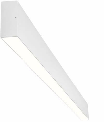 Lineaire LED Hanglamp - Lijnverlichting - Rinzu - 36W 4320lm - Helder/Koud Wit 6000K - 120cm - Wit