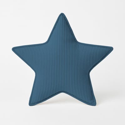 Sterkussen Kind - Sierkussen Knuffelkussen - Decoratie Kamer - Zacht Corduroy - 60x60 cm - Donkerblauw