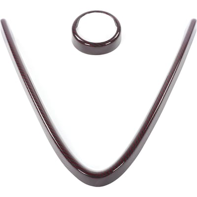 V-vormig Voorgrille Frame met Logo Ring Sierstrip Koolstofvezel Decor Geschikt voor Alfa Romeo Giulia 2015 2020 gray