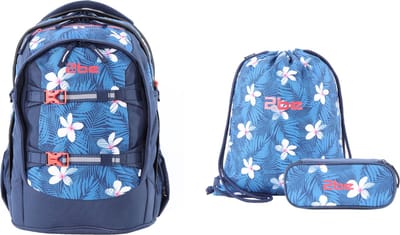 2be Ergonomisch Schoolrugzakset met gymtas en pennenzak - Blauw - Blauw