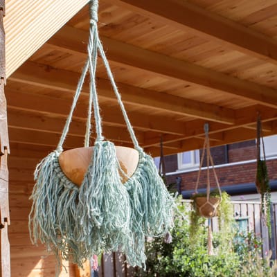 DIY Macramé Set - Hanging Basket Manaus - Met Patroon - Macrame Touw - Macrame Plantenhanger
