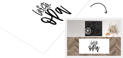 Keukenloper - Loper keuken - Opa - Spreuken - Liefste opa - Quotes - 120x60 cm - Keukenloper vinyl
