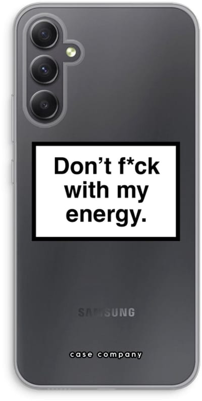 Case Company® - Hoesje geschikt voor Samsung Galaxy A34 hoesje - My energy - Soft Cover Telefoonhoesje - Bescherming aan alle Kanten en Schermrand