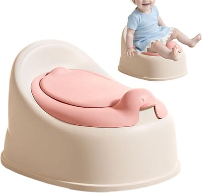 Kinder Potje Zitje - Zindelijkheidstraining Toilet - Zindelijkheidstraining Thuis - Lichtgewicht Draagbaar Ontwerp - 22x28x34 cm - Roze