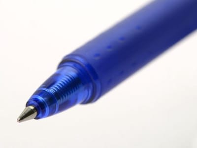 Set van 1 Uitwisbare Intrekbare Pen met Vullingen - Navulbare Rollerball met Thermogevoelige Inkt - Blauw - Medium Punt