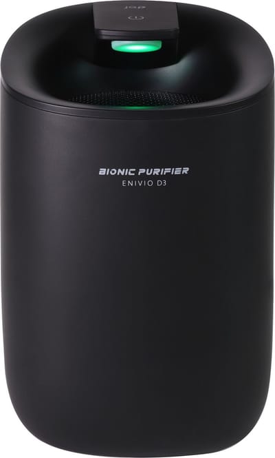 JAP Appliances Enivio D3 - Stille Luchtontvochtiger (<35 dB) voor in de slaapkamer en badkamer - 300ml per dag - Geschikt voor ruimtes tot 15m² - Zwart