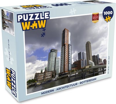 Puzzel Modern - Architectuur - Rotterdam - Legpuzzel - Puzzel 1000 stukjes volwassenen