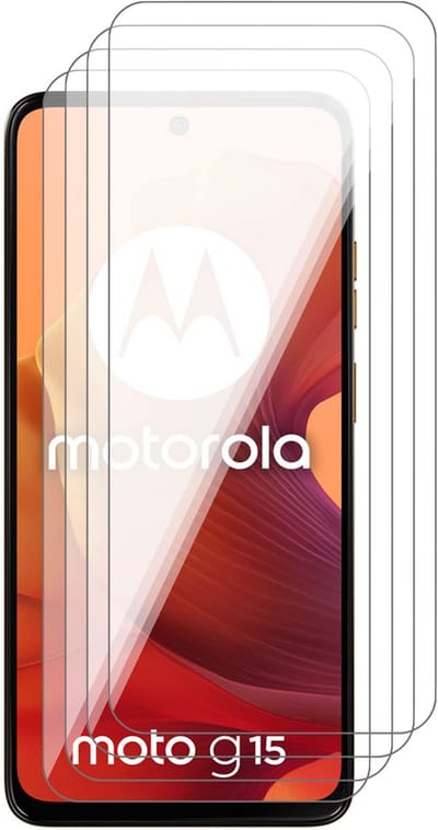 Screenprotector geschikt voor Motorola Moto G15 (Power) / G05 / E15 - 4x Glas Screen Protector