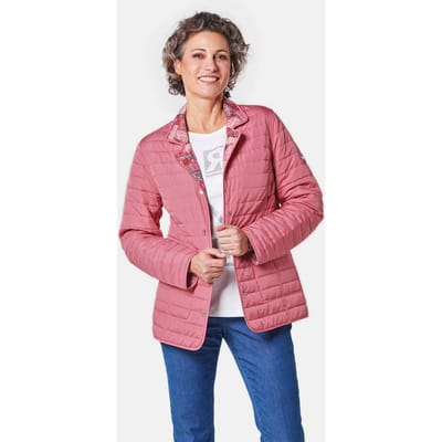 Gedess. omkeerbaar jack - oudroze / gebloemd - Gr. 38 van Goldner Fashion