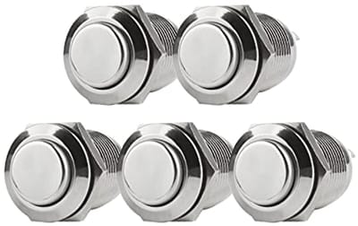 Waterdichte momentane drukknop 12 mm - mini drukknoppen (5 stuks) voor elektronische projecten