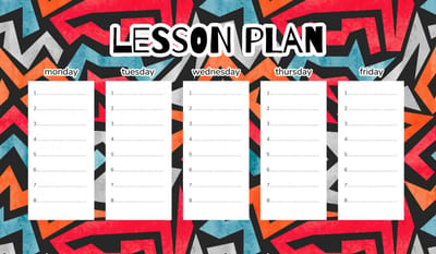 Wallvy - Magnetisch Les Plan - Abstrakt Graffiti - 30x17,5cm