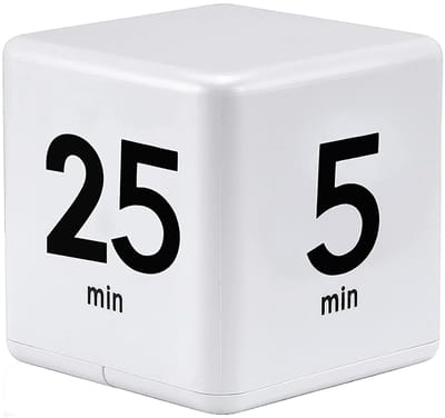 QTTVBTNA - Digitale Cube Timer – Keuken & Studietimer – Met LED Display, 4 Voorinstellingen en Alarm