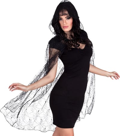 Boland - Cape Spiderweb - Volwassenen - Vampier - Halloween - Horror - Vampier