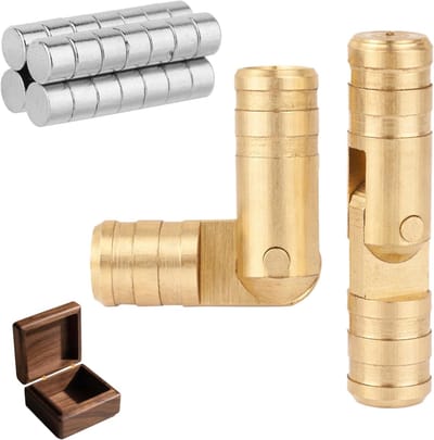 Scharnieren & 30 Stuks Ronde Magneten, Mini Onzichtbare Verborgen Vat Scharnieren voor Houten Sieradenkistjes Kastdeur Kleine Meubels & DIY Hout Projecten