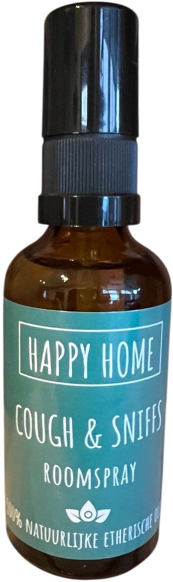 De groene linde - happy home - cough en sniffs - roomspray - etherische olie - spray - 50ml