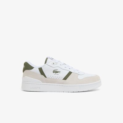 Lacoste T-CLIP SET 126 7 SMA WHT/KHK Heren Sneakers - wit-khaki