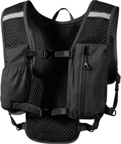 U Fit One Hardloopvest met Drinkhouder & Telefoonhouder – Running Vest - Hardloop Loopvest – Trailrugzak - Zwart