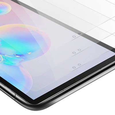 Cadorabo 3x Screenprotector geschikt voor Samsung Galaxy Tab S6 (10.5 Zoll) in KRISTALHELDER - Getemperd Pantser Film (Tempered) Display beschermend glas in 9H hardheid met 3D Touch