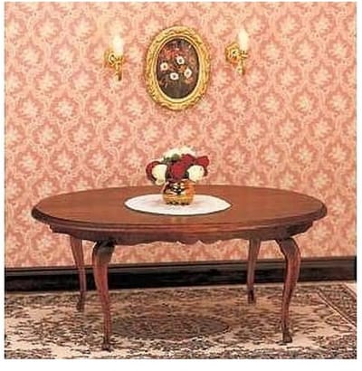 Mini Mundus 40076 Queen Anne Tafel 1/12 – Houten Miniatuur Tafel – Poppenhuis Meubels Bouwpakket