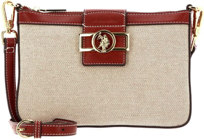 U.S. POLO ASSN. Schoudertas Koppeling Lockhart Crossbody Bag Natural / Brown Beige Veelkleurig