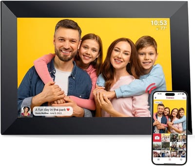 MKSS® Digitale Fotolijst met Wifi - Fotolijsten - Frameo App - HD Kwaliteit - Zwart