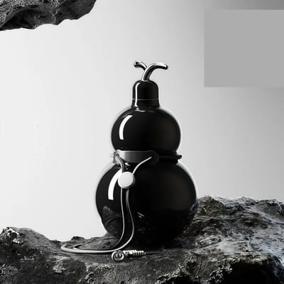 1 Stuks Kalebas Thermosbeker Roestvrij Staal Draagbare Waterkoker Hoge Kwaliteit Grote Capaciteit Drinkgerei Licht Luxe Hoge Sense 300ml