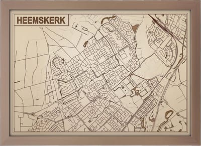 Decoratief Beeld - Houten Van Heemskerk - Hout - Bekroned - Bruin - 21 X 30 Cm