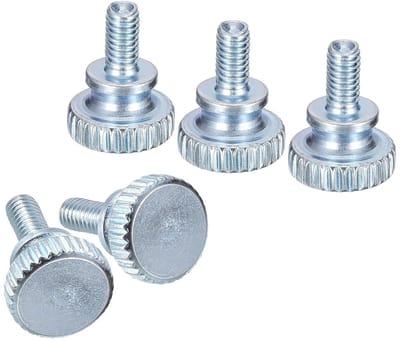 Sleufkopschroeven - Gekartelde schroeven - Doe-het-zelf projecten - Zonder gereedschap te monteren - M4 x 10 mm 10 stuks - Verzinkt
