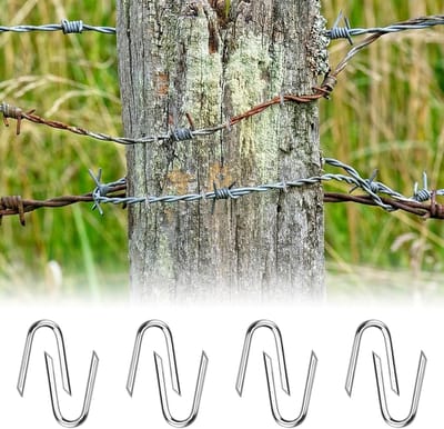 U-Nagels Set - Hechtingen Metaal - Tuin Beveiligen - Verzinkt Staal - 100 Stuks - Zilver