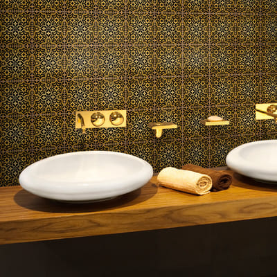 Zelfklevende muurtegelstickers voor keuken en badkamer - 24 Oosterse Tabarka cementtegelstickers - 24 stickers, 15x15cm