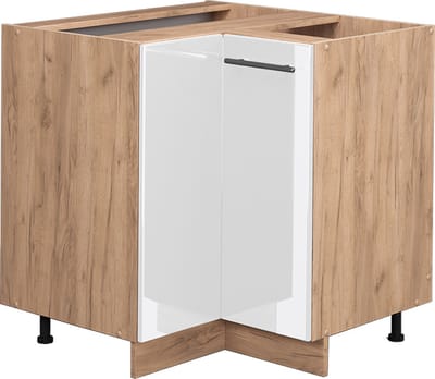 Vicco Fame-Line Hoekkast – 80.5 cm zonder werkblad Wit Hoogglans