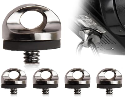 4-delige camera montage schroef set, adapter schroeven voor draagriem, D-ring schroeven en accessoires voor statief en QR-plaat