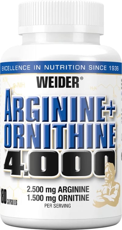 Weider Arginine + Ornithine 4000 (180 Caps) Unflavoured - Aminozuren - Aminozuur-Mix