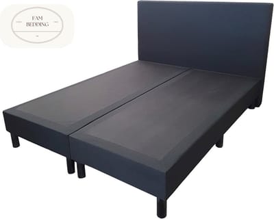 Boxspring Bjorn zonder matras Antraciet 130x190