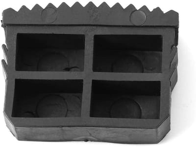 Antislip rubberen voetjes voor ladderoptreden - Set van 2 - Zwart - Vervanging - Laddervoeten - Antislip matje