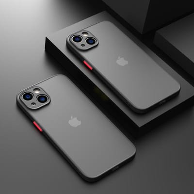 Nieuwe Armor Bumper Schokbestendige Telefoonhoes Voor iPhone 15 11 12 13 Mini 14 Pro XR X Xs Max 7 8 Plus SE Silicone Harde Cover Capa For iphone 13 mini