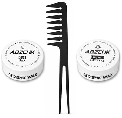Haarwax - Gel Wax - Super Strong - 150 ml - Abzehk - Met Styling Kam - Haarstylingtools