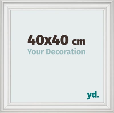 Your Decoration - Fotolijst 40x40 cm - MDF - Wit Geveegd - Lazio