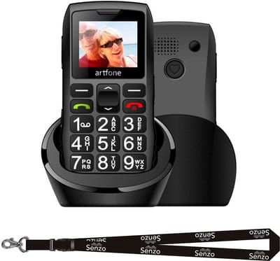 Artfone C1+4G - Senioren Telefoon - GSM - Senioren Mobiele Telefoon - SOS-Knop - Inclusief Keycord