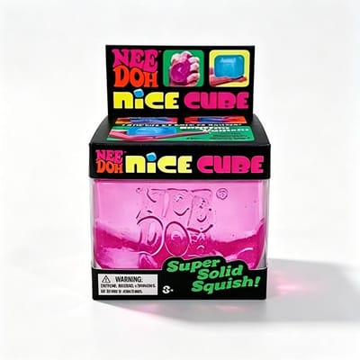 Schylling Needoh Nice Maltose Kubus Sensorisch Knijpspeelgoed Stress Angstverlichting Zacht Squishy Fidget Speelgoed voor ADHD Focus roze