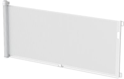 PVC traphekje 0-300 cm uitschuifbaar deurhekje veiligheidshekje rolgordijn huisdierbarrière baby traphekje kinderveiligheidshekje huisdierveiligheidshekje voor trappen, deuren en keukens (Zwart) NAIZY