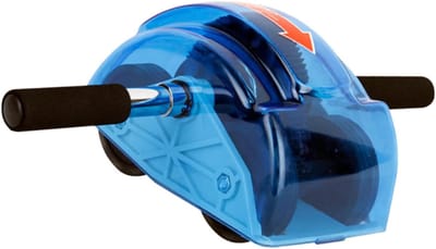 Buikspierroller - Core trainer - Kracht opbouwen - Ergonomische grip - 45 cm - Blauw