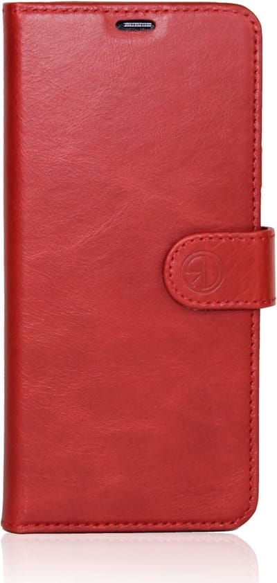Rico Vitello Leren BookCase/hoesje Geschikt voor Apple iPhone 13 pro max Rood + gratis screenprotector