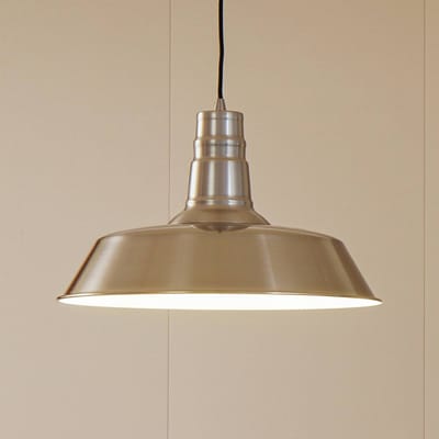 Lindby - hanglamp - 1licht - Metaal - H: 10.5 cm - E27 - nikkel, wit